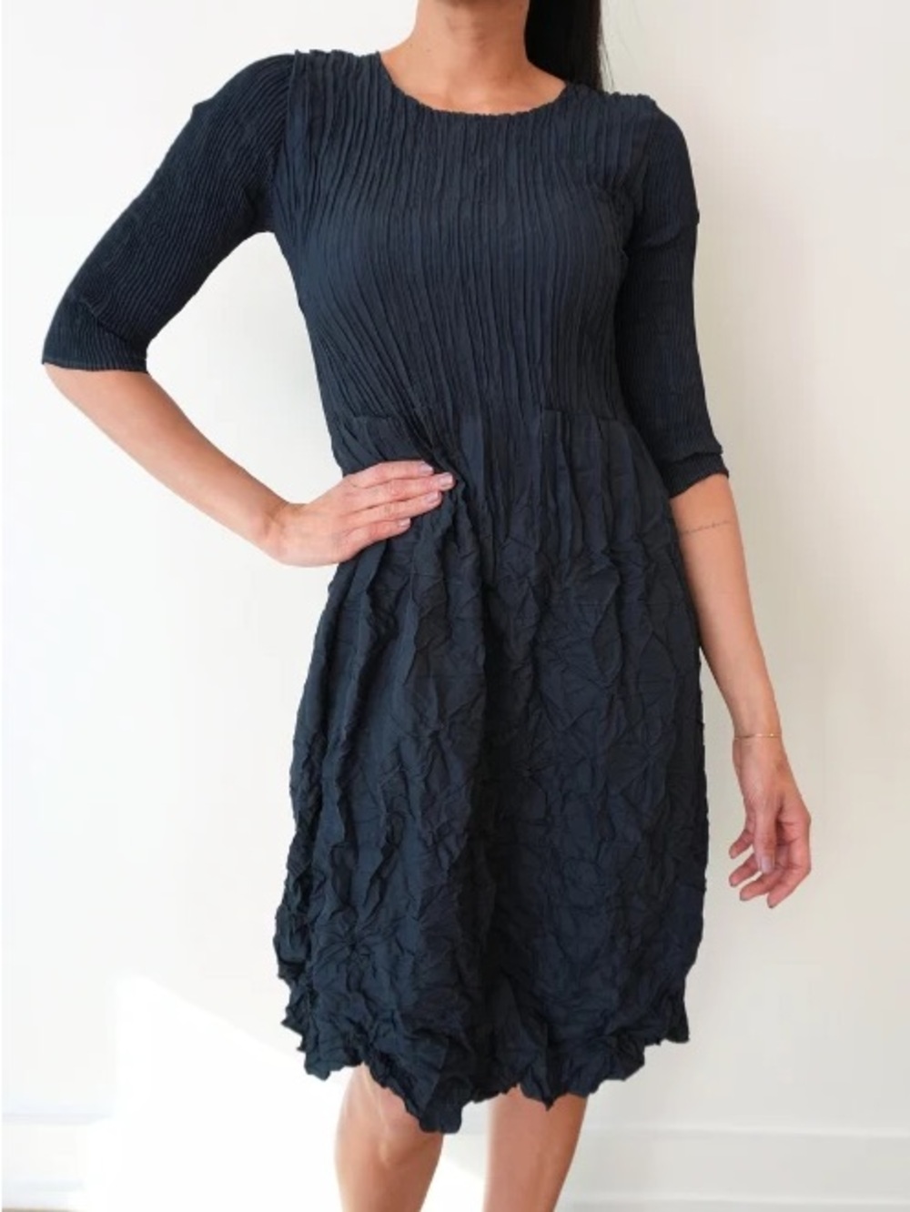 Alquema 3/4 Sleeve Smash Dress with Pockets